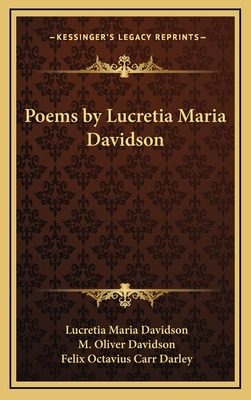 Libro Poems By Lucretia Maria Davidson - Davidson, Lucret...