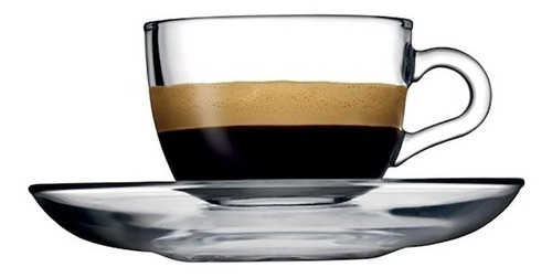 Imagen 5 de 5 de Cafetera Con Émbolo + Set X 6 Tazas Vaso C/ Plato Café