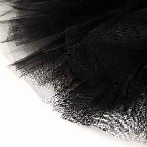 Falda Tutu De 5 Capas Disfraz Evetos Navidad Halloween