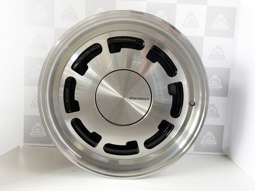 Imagem 1 de 5 de Rodas Vw P Slot Pirelli Aro 17 4x100 Preta Diamantada - Brw