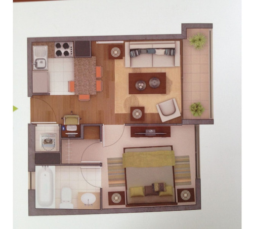 Imagen 23 de 23 de Departamento En Venta De 1 Dormitorio Y 1 Baño En Estación C