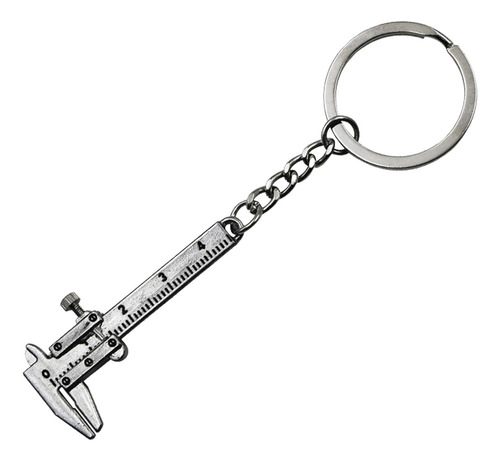 Llavero Mini Vernier Pie De Rey Acero Flexometro Ingeniero