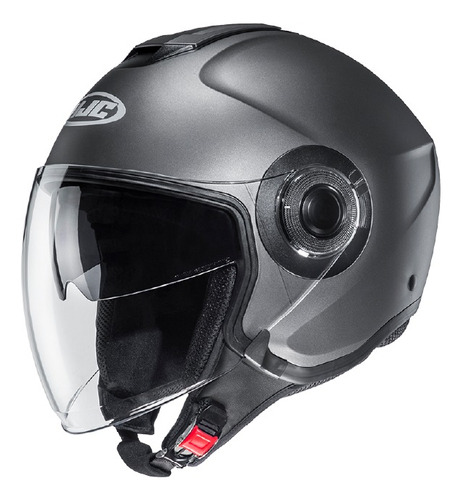 Casco Abierto Hjc Semi Jet I40 Solid Titanium Avant Motos