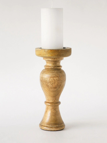 Candelabro Posavela Madera Saur Set X 3 Deco Hogar Madera