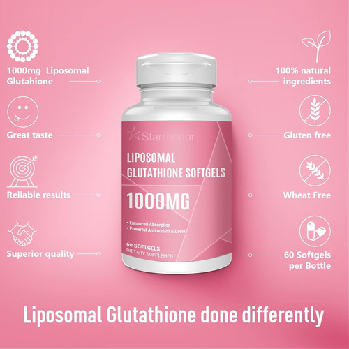 Glutation Liposomal 1000mg 60 Softgels