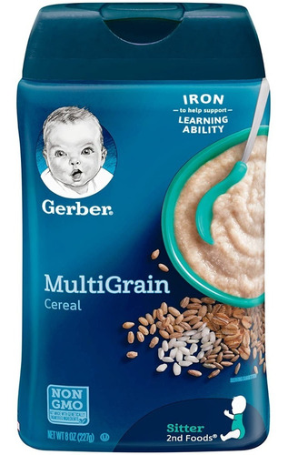 Gerber Cereal Bebe Media Libra Arroz, Avena, Entre Otros
