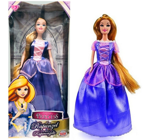 Imagen 1 de 8 de Muñeca Princesa Rapunzel Articulada Original 2902 Bigshop