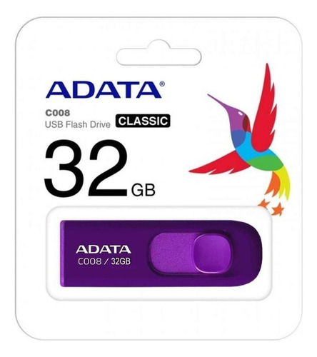 Memoria USB Adata Classic C008 32GB 2.0 morado