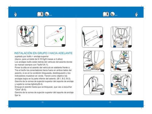 Butaca Silla Auto Bebé Gioco Safe 4 En 1 Isofix 360° Ajustable Reclinable Celeste Premium Confort
