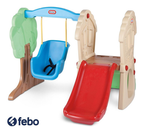 Imagen 2 de 4 de Juego Parque Hamaca Y Tobogán Túnel Infantil P/ Niño Niña