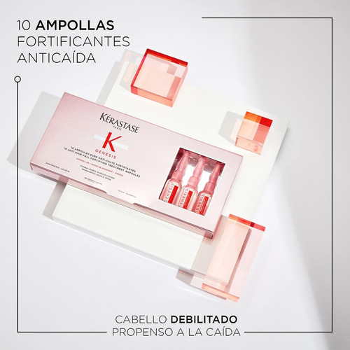 Tratamiento Anti-caída Kérastase Génesis 10 Ampollas - 60ml