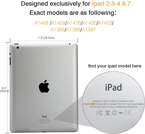 Moko - Estuche Case Protectora Inteligente Para iPad 2 3 4
