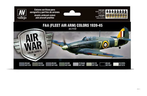 Vallejo Model Air Raf Fleet Air Arm Colors 1939-1945 71147