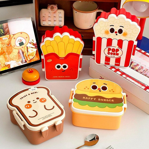 Lunch Box Case De Almacenamiento De Alimentos Palomitas