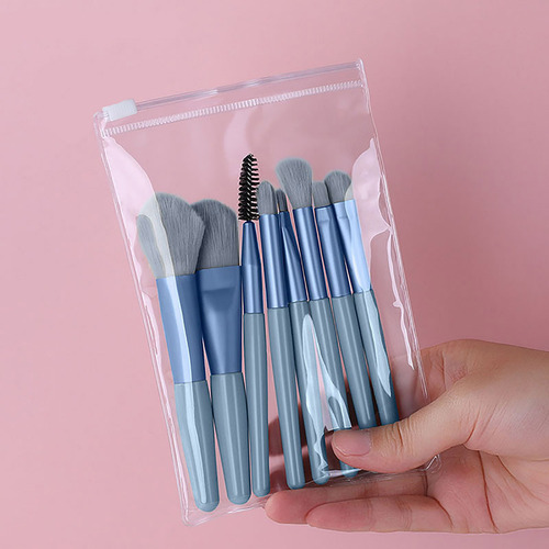 8 Peças De Mini Conjunto De Pincéis De Maquiagem Foundation