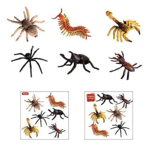 2 Figuras De Insectos De Plástico Variados Insectos Catalpa