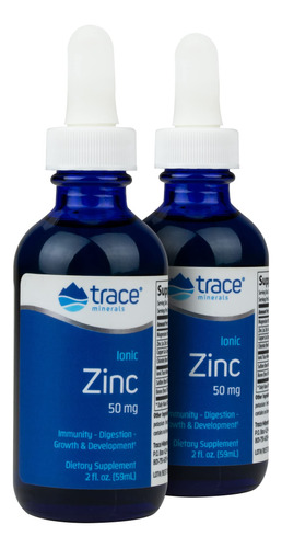 Trace Minerals Zinc Ionico Liquido | 50 Mg De Zinc Con Magne