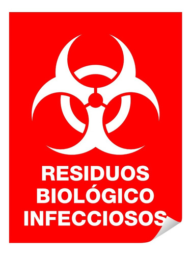 Etiqueta Residuos Biológico Infecciosos 30x40
