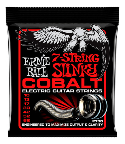 Encordado Ernie Ball Slink Guitarra Eléctrica 7 Cuerdas 2730