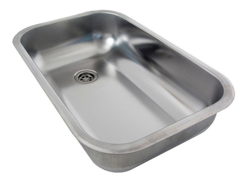 Imagen 6 de 6 de Bacha Simple Inoxidable 52x32 + Griferia Monocomando Mesada