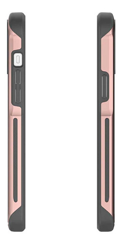 . Funda Ghostek Atomic Para iPhone 14 Aluminio Rosa Transp