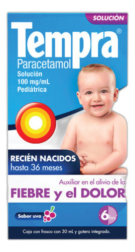 Tempra Sol Pediatrica 30 Ml Paracetamol 100 Mg Gotero P2
