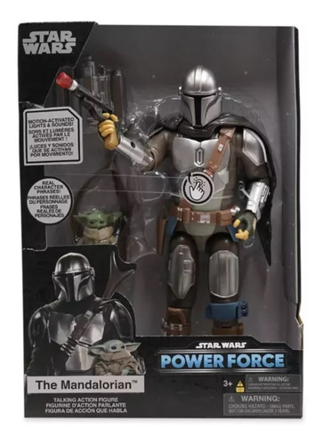 Star Wars Force Icons: Figura De Acción Mandalorian & Grogu