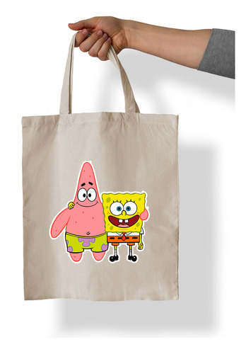Tote Bag De Manta Bob Esponja Y Patricio