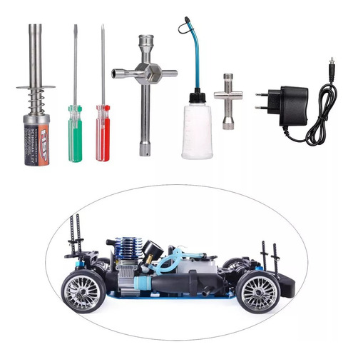 Set De Encendido Rc Starter Plug Para Modelo De Coche .