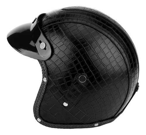 Scooter De Motocicleta Universal Con Medio Casco Abierto Pu