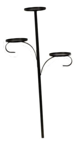 Suporte Para Velas Triplo Para Topo De Árvore Suporte 60cm