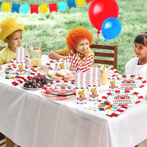 Decoraciones Carnaval 120 Piezas Para 24 Personas