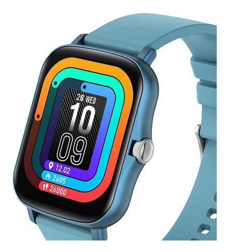 Imagen 3 de 8 de Smartwatch Reloj Inteligente Jd Baires 1.69 Spo2 Azul -*