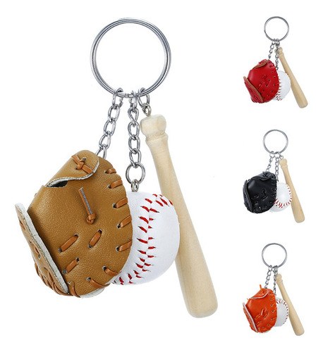 Llavero Con Forma De Bate De Béisbol, 4 Piezas, Llave De Mad