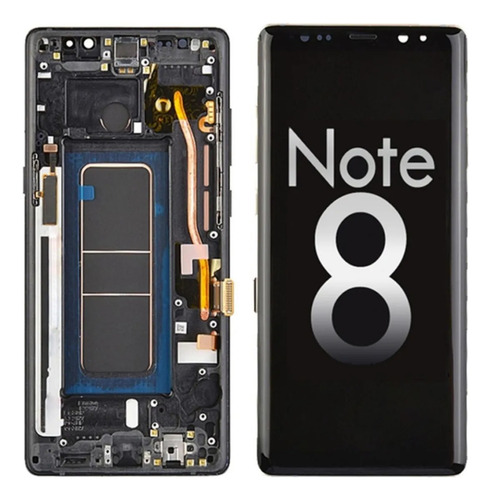 Modulo Pantalla Para Samsung Note 8 Con Marco Oled Negro