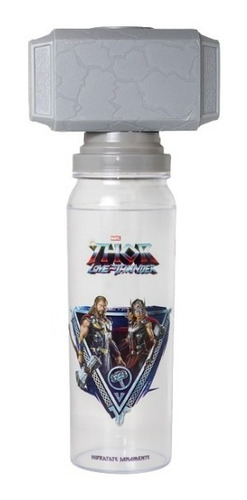 Imagen 2 de 3 de Botella Hidratacion 750ml - Tapa Martillo Thor - Marvel