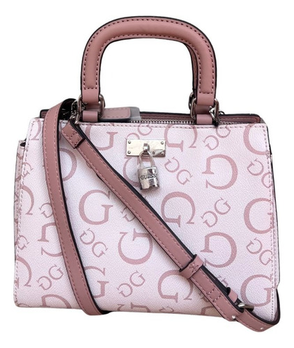 Bolsa Guess Meera Crossbody Monogram Con Correa Larga Mujer