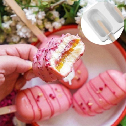 Molde Para Paleta En Silicona Mini Con 4 Espacios