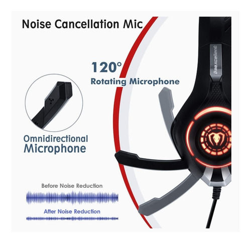 Audifonos Gamer Beexcellent Para Ps4 Xbox One Pc Mac