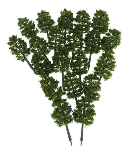 20pcs Model Tree Architecture Train Railway Wargame Diorama