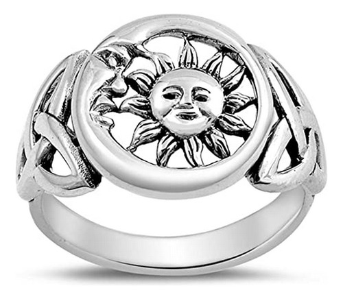 Anillo Lindo Del Universo De La Luna Del Sol ***** Banda De 