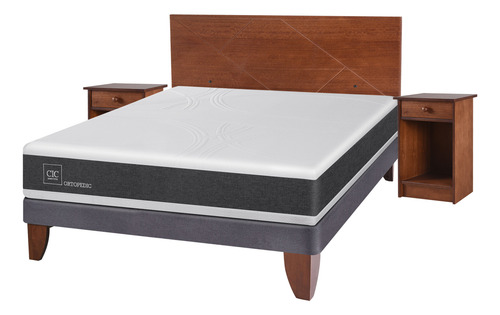 Cama Europea Gris
