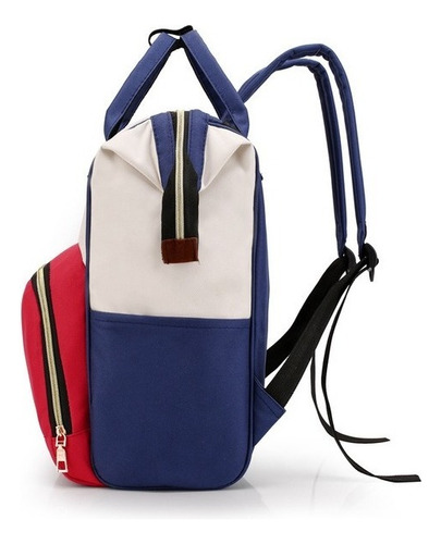 Bolso Mochila Maternal Bebe Resistente Impermeable Madre Color Multicolor