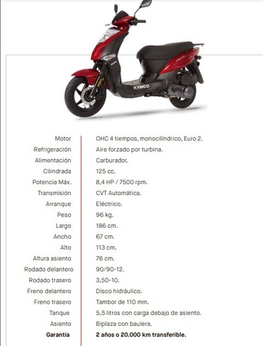 Kymco Agility 125 Scooter Ahora 12 Sin Interes!aprovechá!
