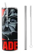 Comprar Termo Star Wars Darth Vader + Popote Skinny Acero Inoxidable