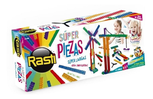 Imagen 1 de 5 de Bloques Ladrillos Rasti Super Piezas 70 Piezas Caja