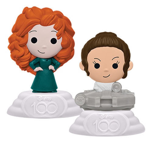 Muñecos Merida Y Rey - Disney 100 Mcdonalds 2023 (Usado)