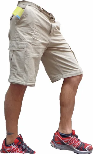 Pantalon cargo hombre corto sale