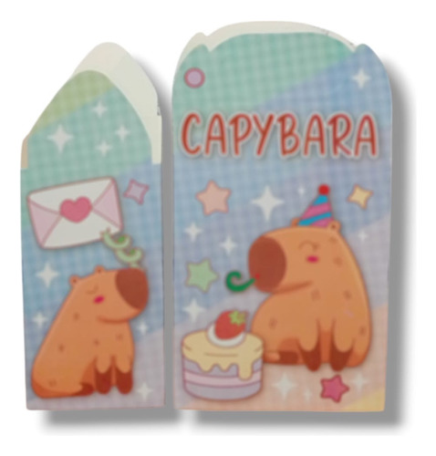 Labubu Kit Fiestas De Cumpleaños Cajas+vasos+platos 50p Capibara Capibara Capibara
