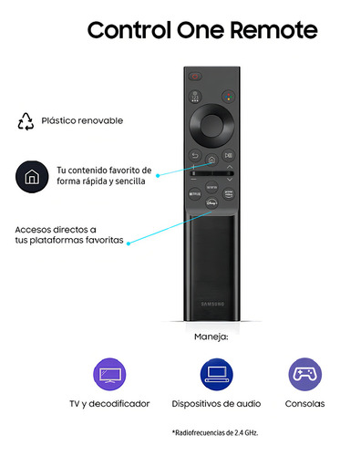 Tela de TV inteligente Samsung de 50 polegadas Uhd Crystal 4k Series 7 Class un50cu7000d